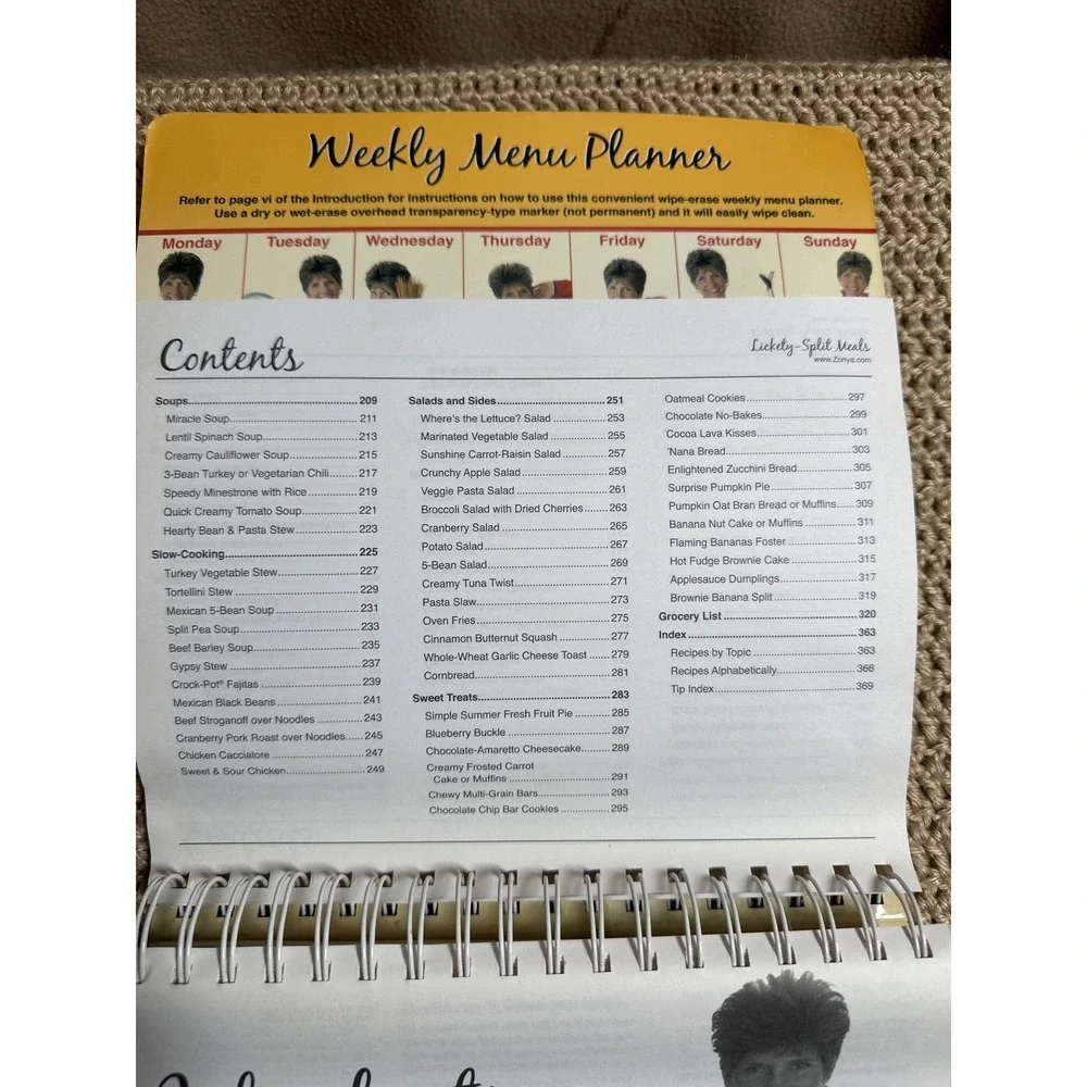 Zonya Foco Lickety-Split Meals Cookbook and Water with Lemon Health Novel Set